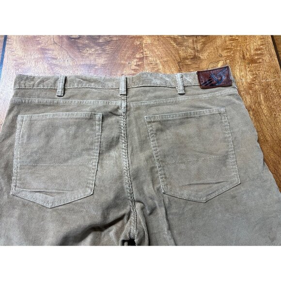 Vtg Dockers Corduroy Pants Slacks 38x34 Brown Khaki Flat Front Western Preppy - Picture 7 of 10